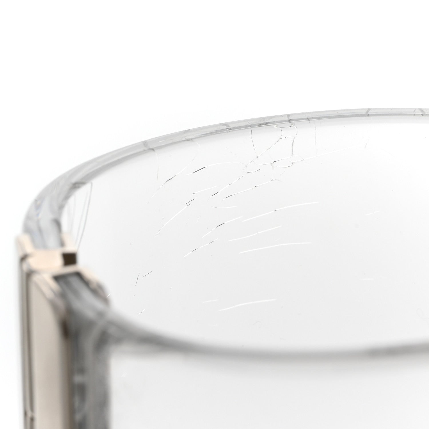 Chanel Lucite Baguette Crystal CC Cuff Transparent Silver 5 of 5