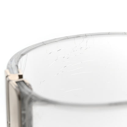 Chanel Lucite Baguette Crystal CC Cuff Transparent Silver 5 of 5
