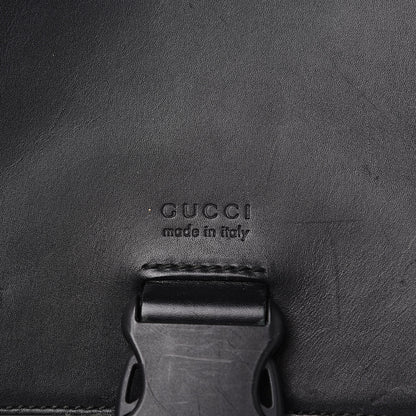 Gucci GG Supreme Monogram Single Buckle Flap Messenger Bag Beige Black 10 of 16