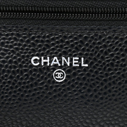 Chanel Caviar Quilted Wallet On Chain WOC Black 6 of 10