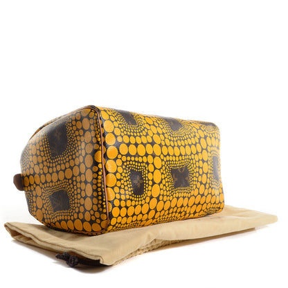 Louis Vuitton Monogram Kusama Town Speedy 30 Yellow 4 of 7