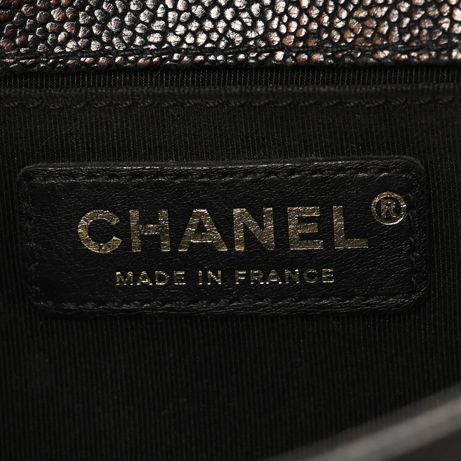 Chanel Patinated Calfskin Braid Around Chevron Small Boy Flap Brown 6 of 10