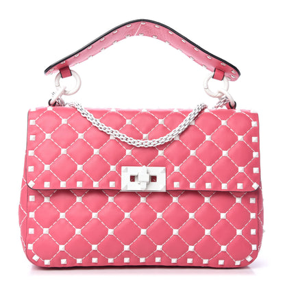 Valentino Garavani Lambskin Medium Free Rockstud Spike Shoulder Bag Shadow Pink 1 of 8