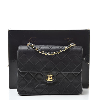 Chanel Lambskin Quilted Mini Square Flap Bag Black 15 of 15