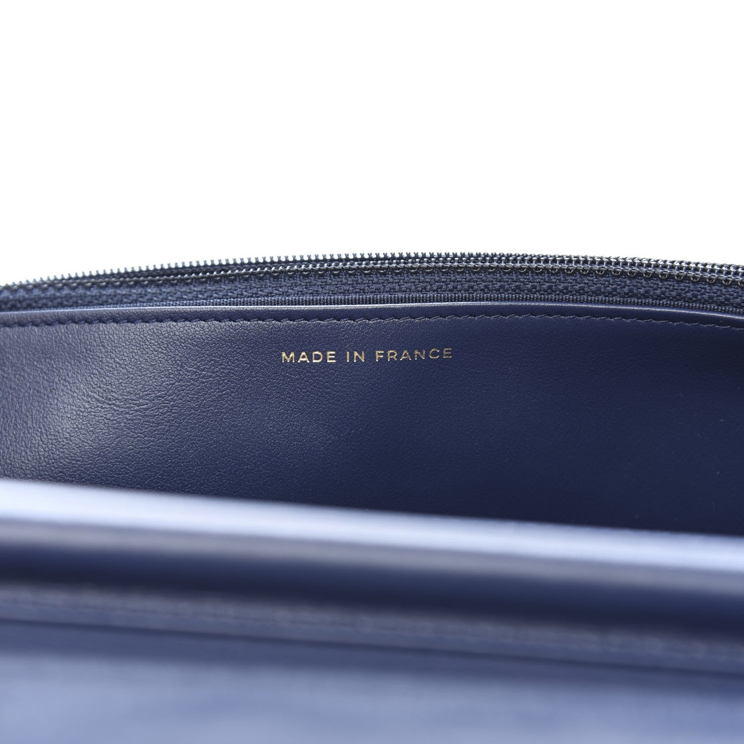 Chanel Caviar Quilted Boy Wallet On Chain WOC Navy 12 of 15