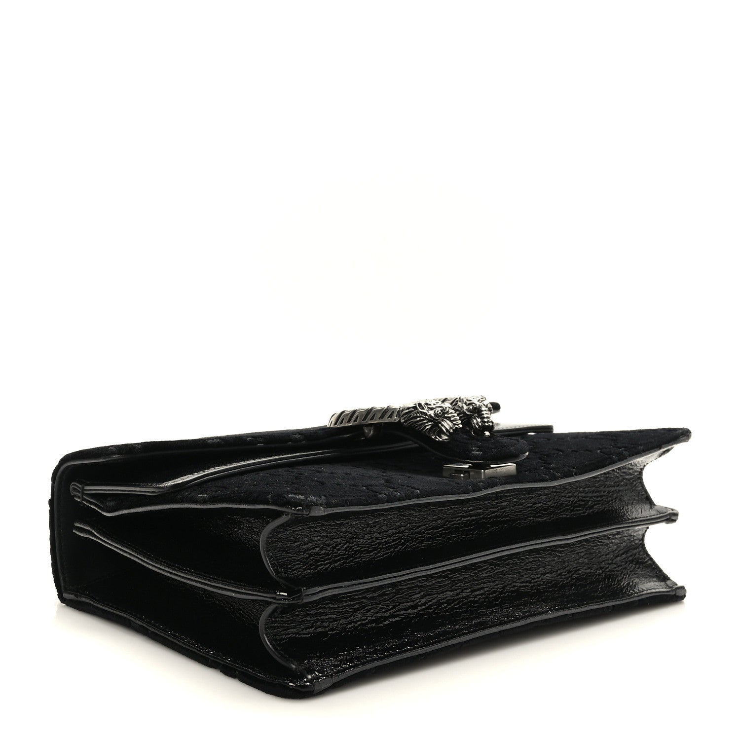 Gucci Velvet GG Monogram Small Dionysus Shoulder Bag Black 4 of 10
