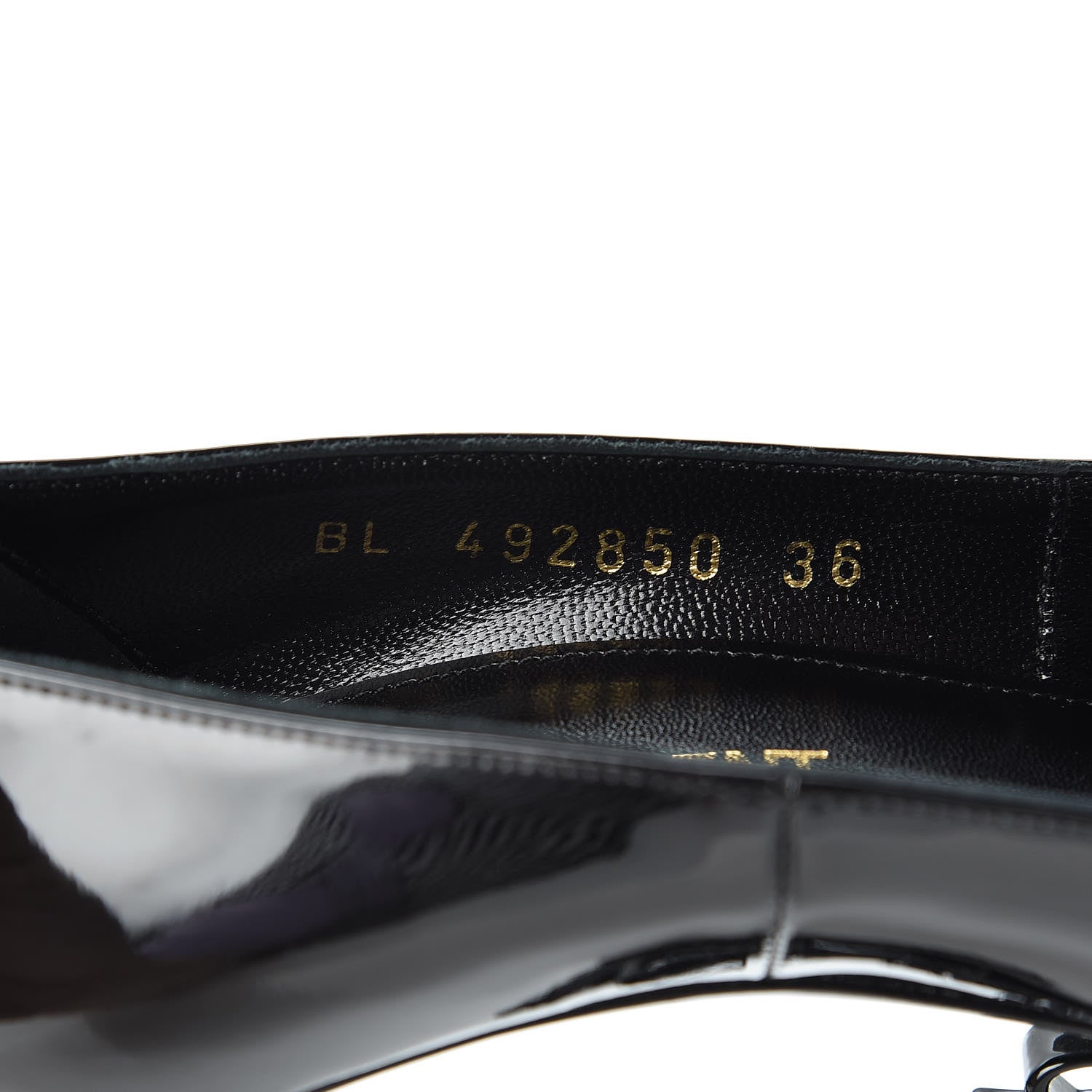 Saint Laurent Patent Opyum Appelle Moi Ankle Strap Pump 36 Black 8 of 9