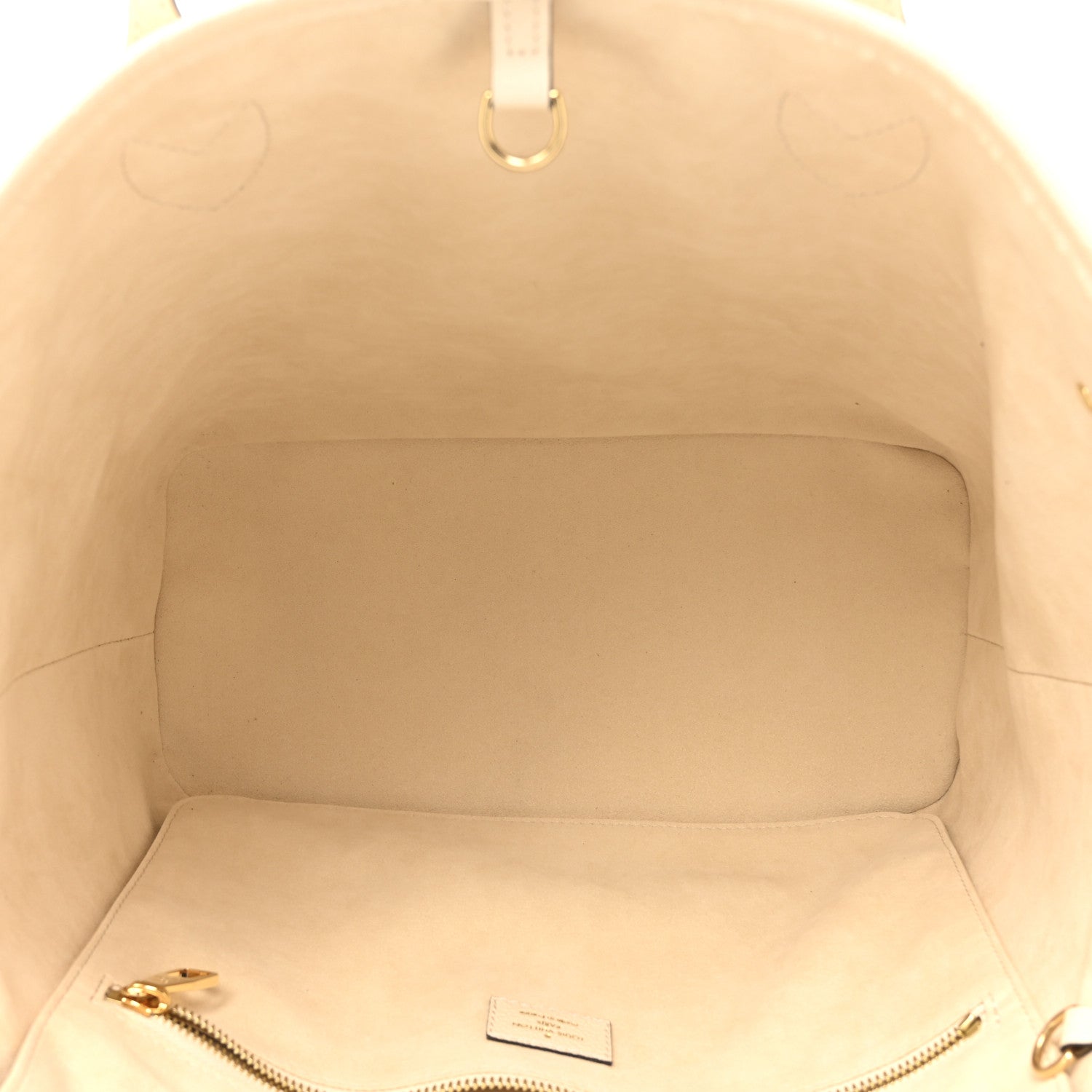 Louis Vuitton Empreinte Monogram Giant Neverfull MM Cream 6 of 10
