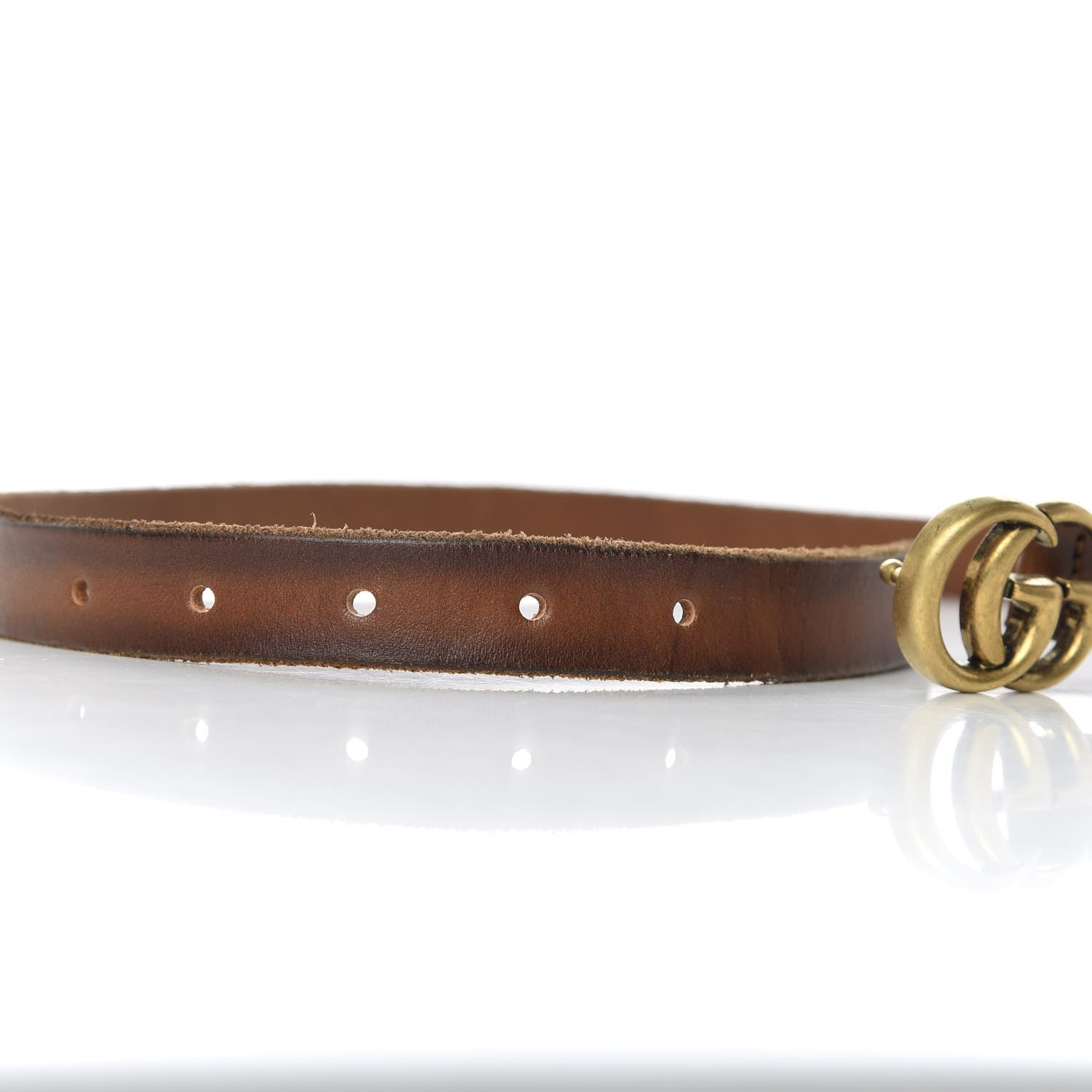 Gucci Faded Calfskin Double G 20mm Belt 90 36 Cuir 4 of 5