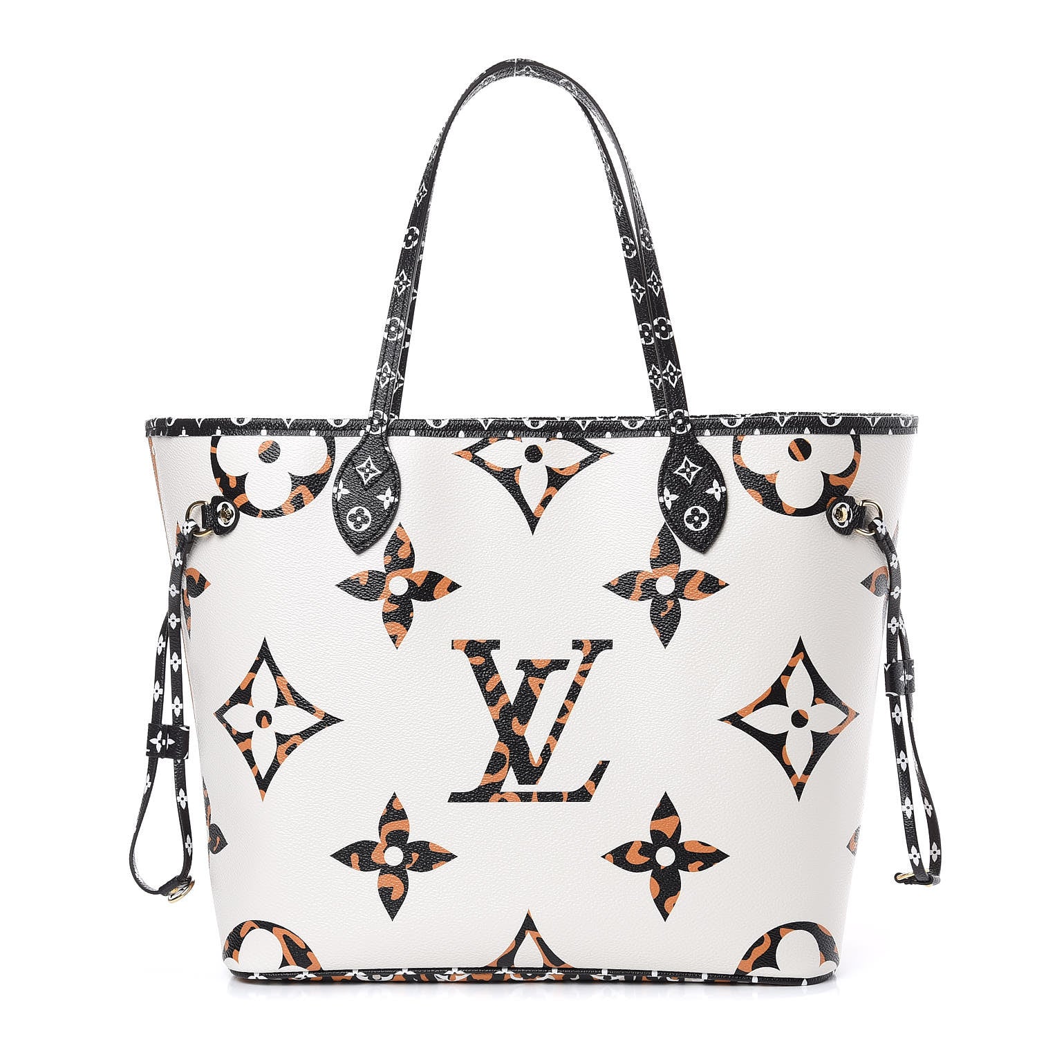 Louis Vuitton Monogram Giant Jungle Neverfull MM Ivory 1 of 9