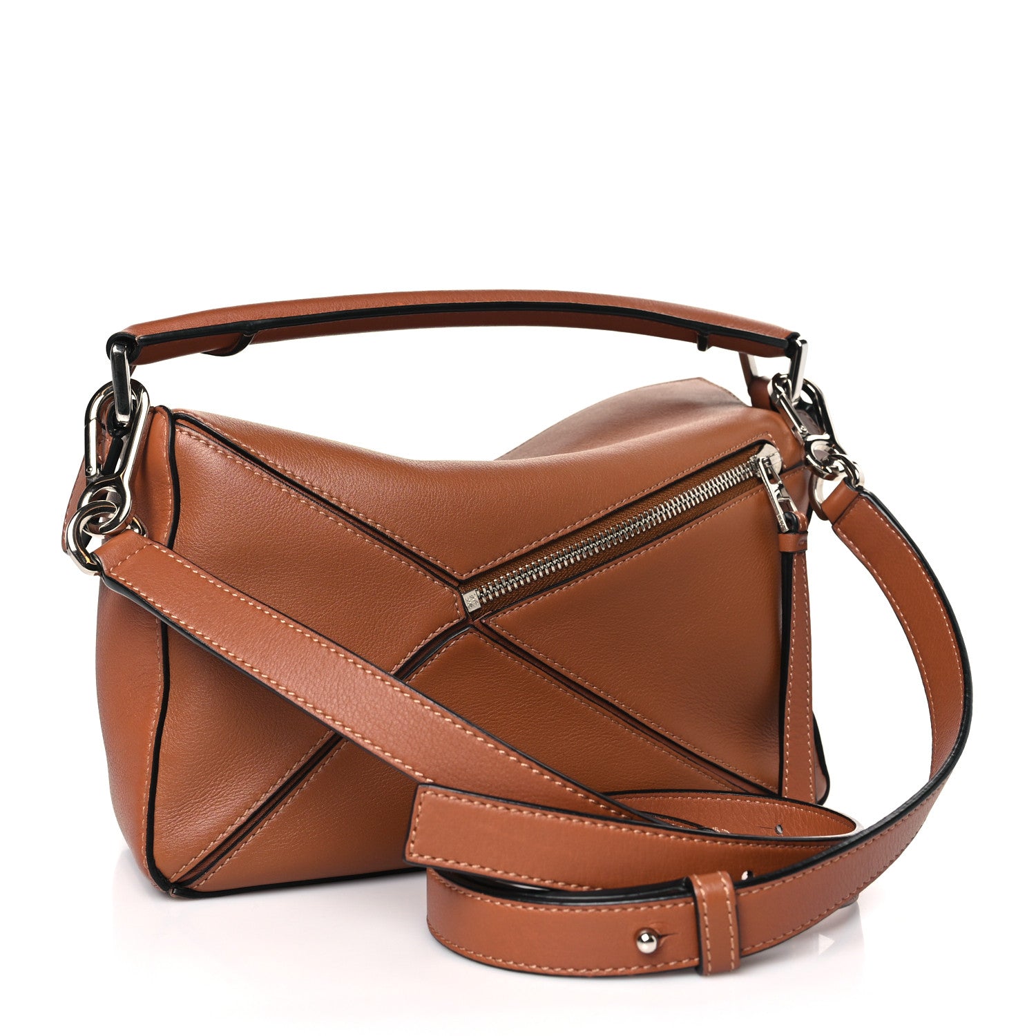 Loewe Calfskin Small Puzzle Bag Tan 3 of 8
