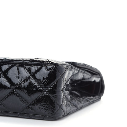 Chanel Distressed Patent Quilted 2.55 Reissue 226 Flap Black 9 of 9
