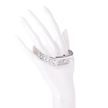 Cartier 18K White Gold 19mm Tank Americaine Quartz Watch 2 of 8