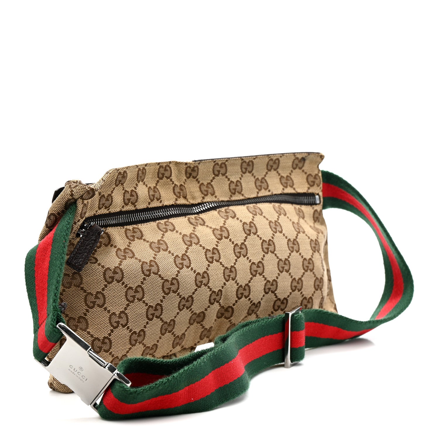 Gucci Monogram Web Belt Bag Dark Brown 3 of 11