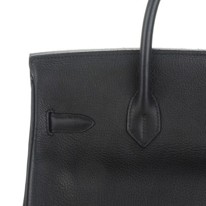 Hermes Taurillon Clemence HAC Birkin 32 Black 17 of 25