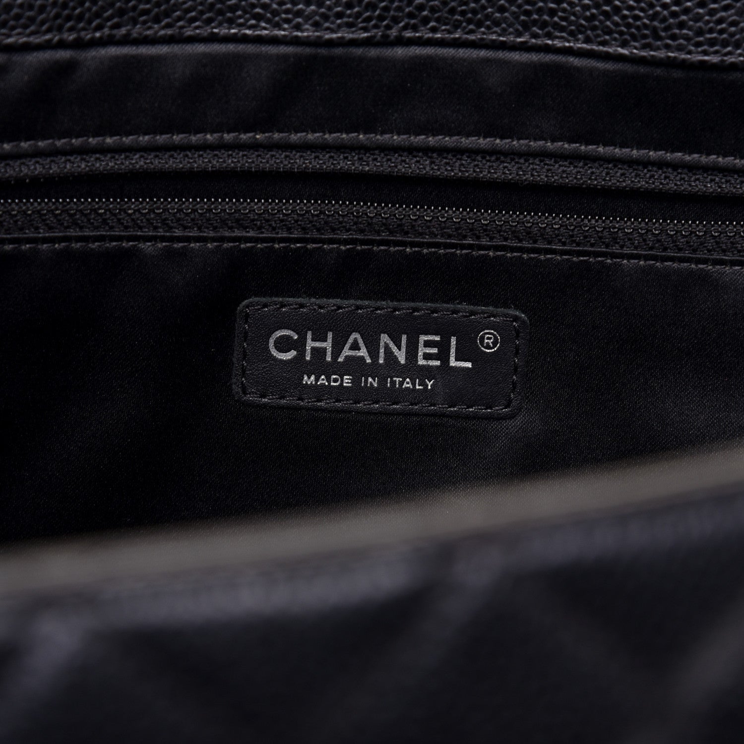 Chanel Caviar Quilted XL Grand Shopping Tote GST Black 8 of 10