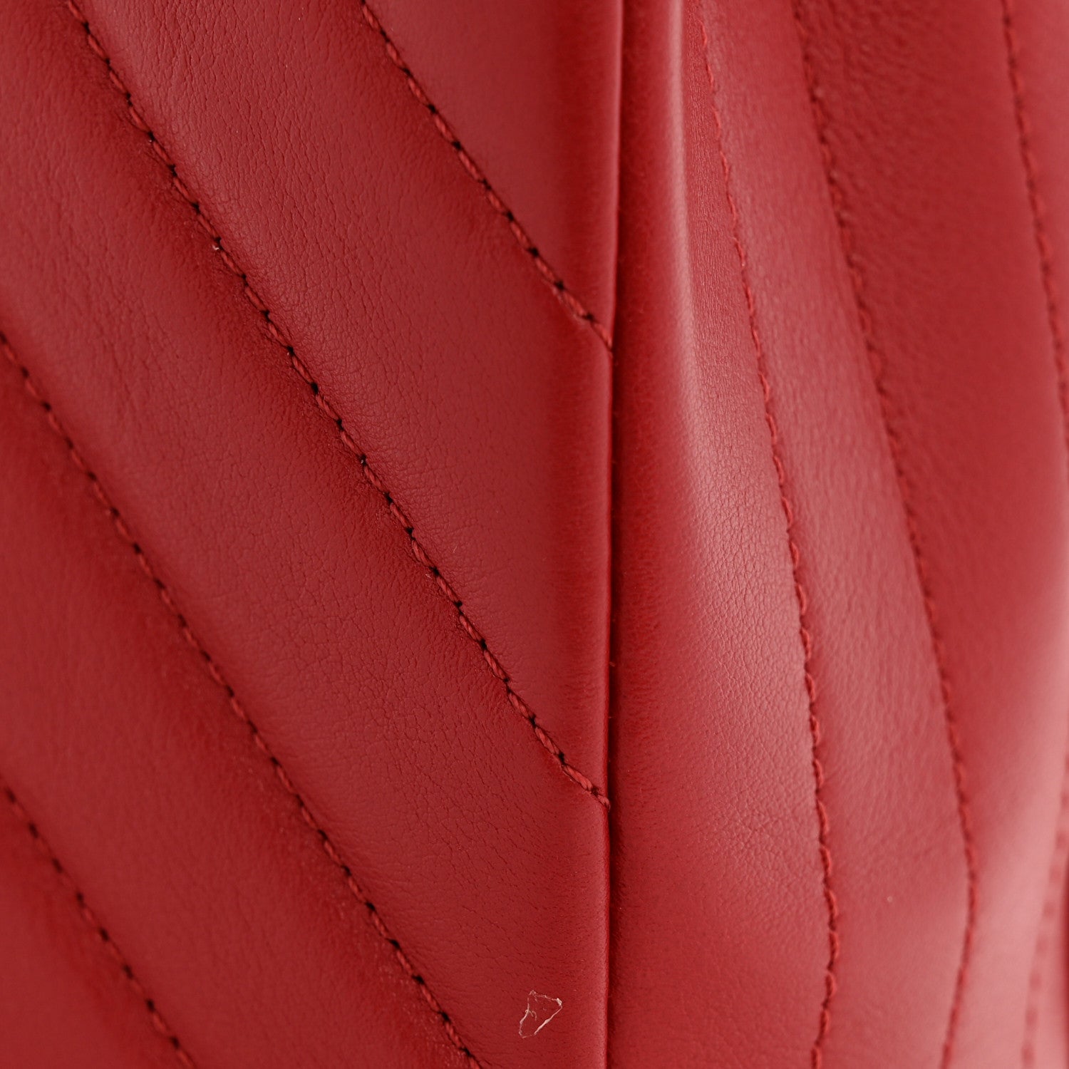 Chanel Calfskin Chevron Quilted Large Statement Flap Red 12 of 12
