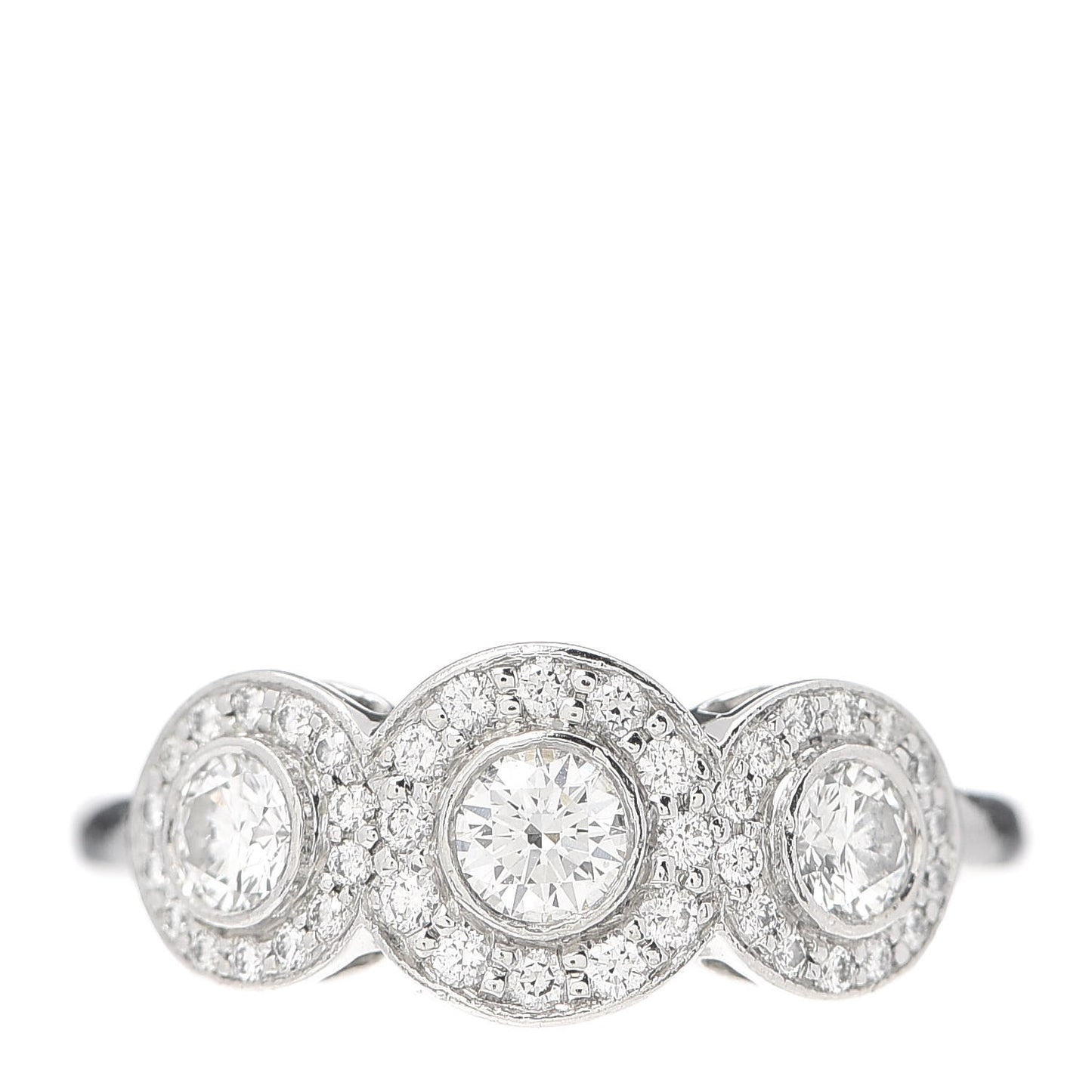 Platinum Diamond Circlet Ring 53 6.5