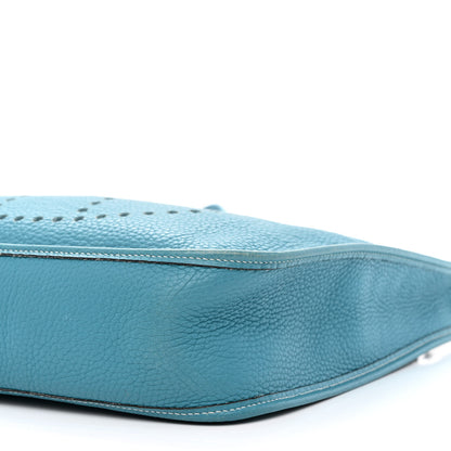 Hermes Taurillon Clemence Evelyne GM Blue Jean 18 of 24