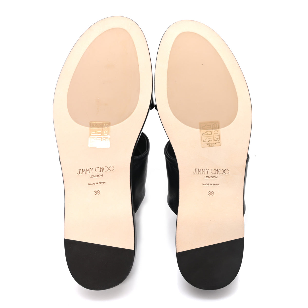 Jimmy Choo Crystal Nappa Neda Slide Sandals 39 Black 6 of 9