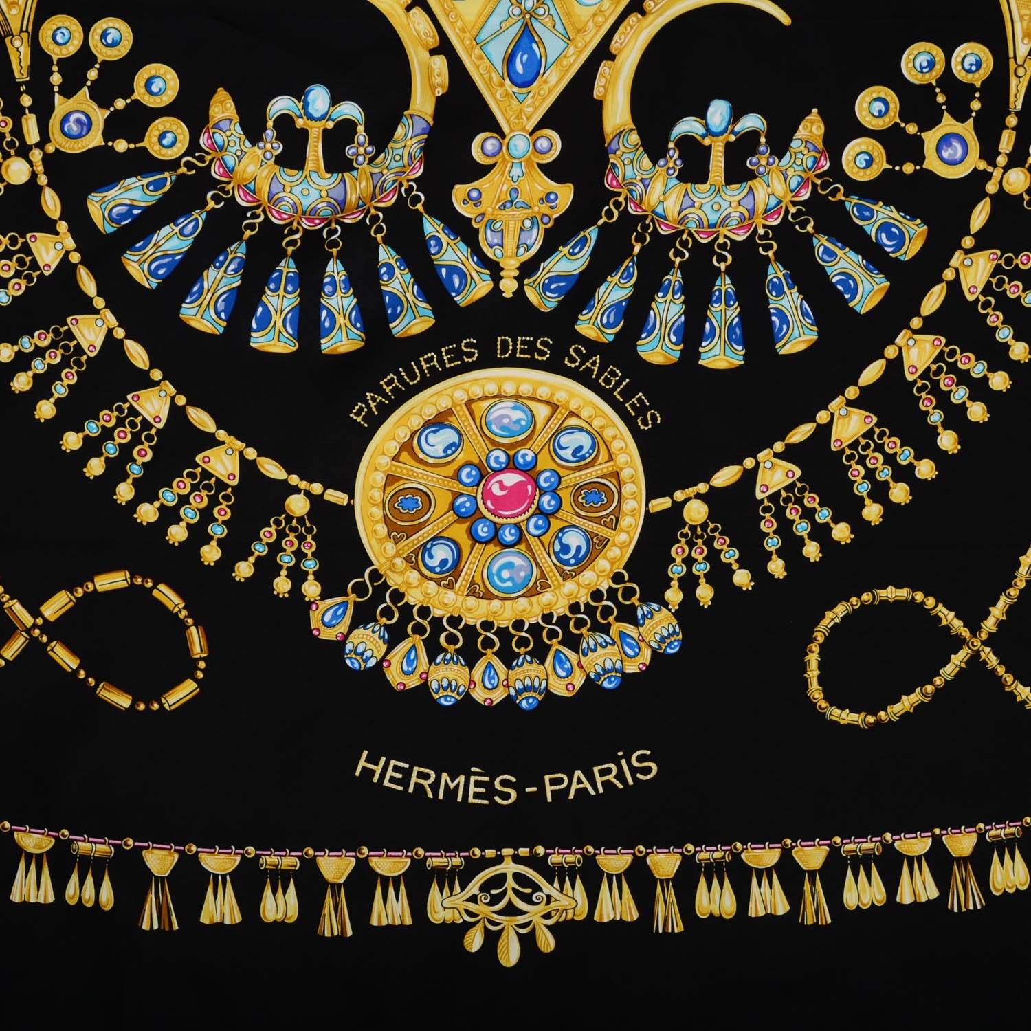 Hermes Silk Parures Des Sables Scarf 90 4 of 7