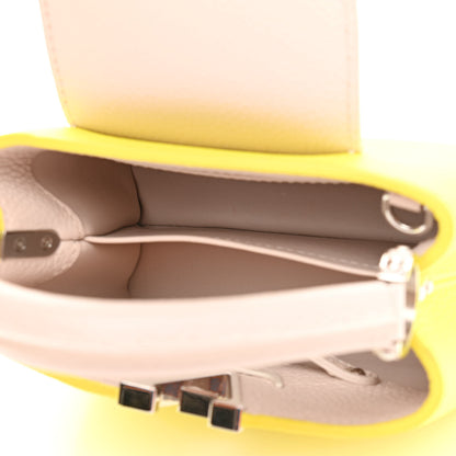 Louis Vuitton Taurillon Mini Capucines Yellow Beige 5 of 9