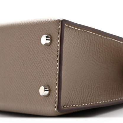 Hermes Epsom Mini Kelly Sellier 20 Etoupe 11 of 14