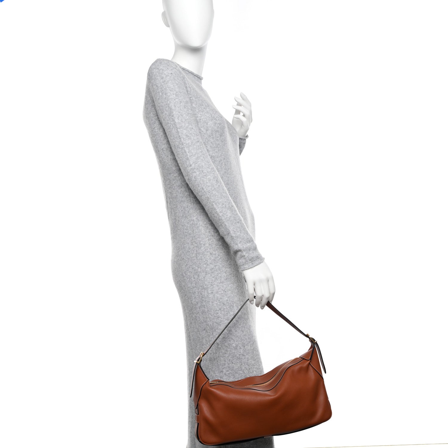 Celine Supple Calfskin Medium Romy Shoulder Bag Tan 2 of 9