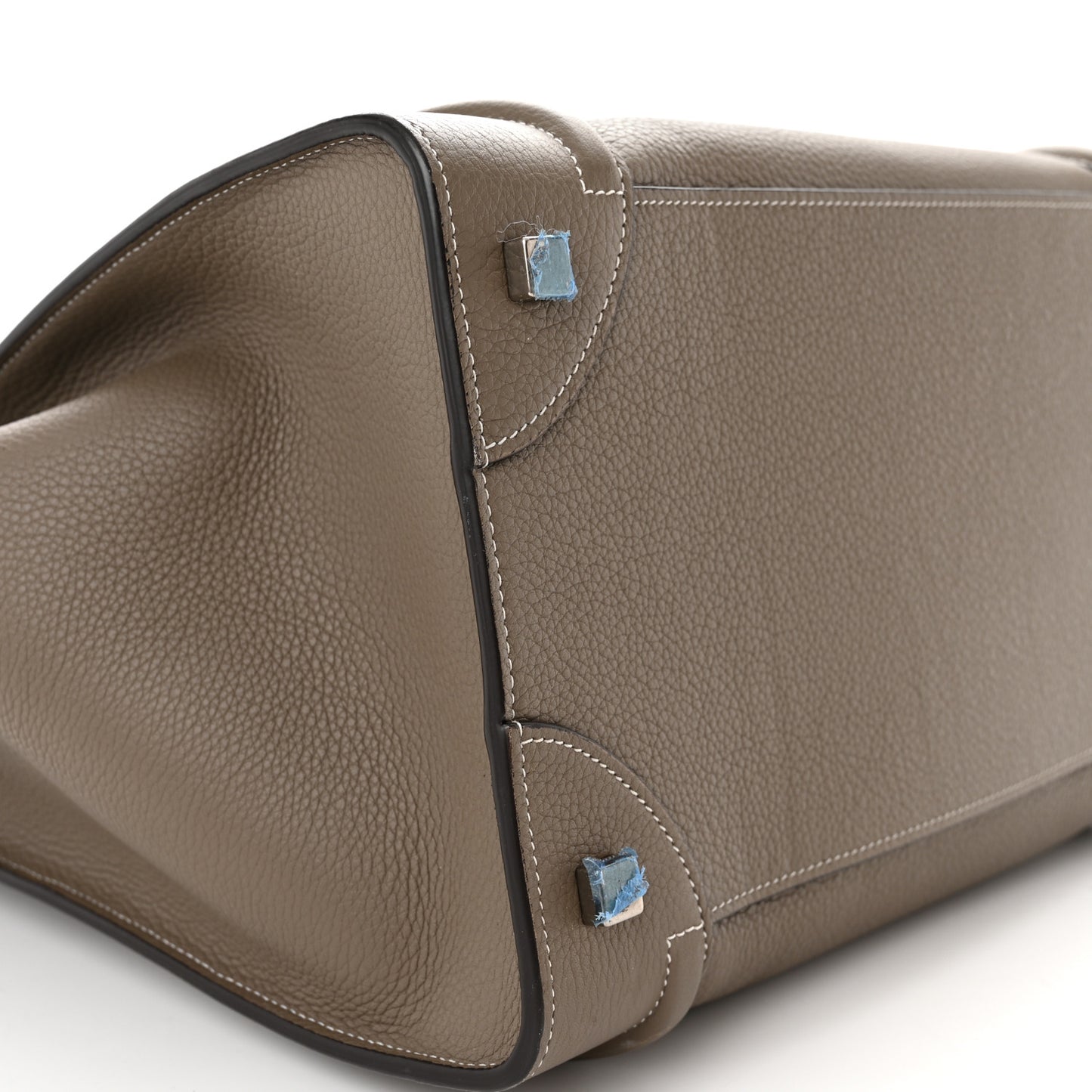 Drummed Calfskin Mini Luggage Souris