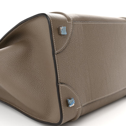 Celine Drummed Calfskin Mini Luggage Souris 9 of 12
