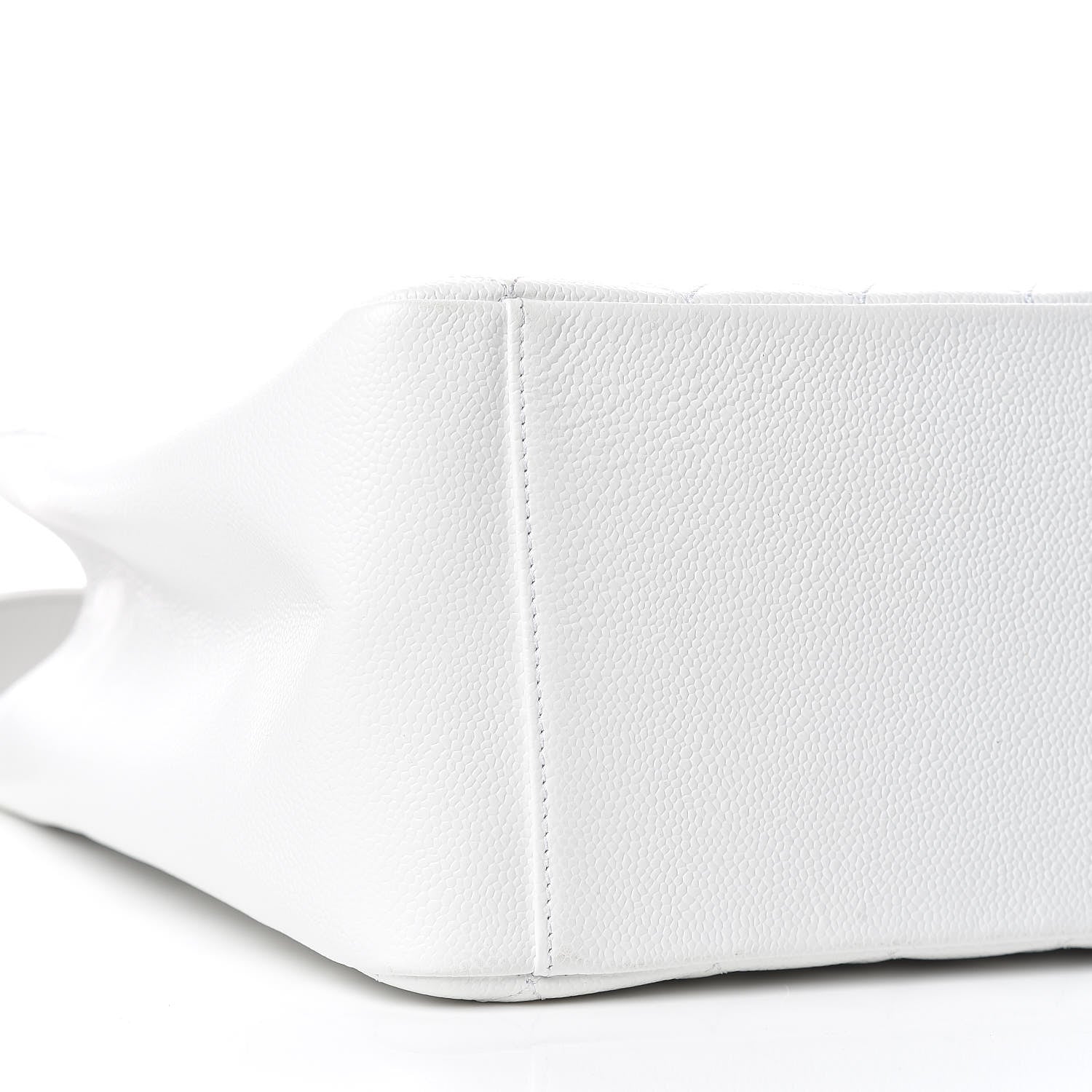 Chanel Caviar Quilted Grand Shopping Tote GST White 5 of 9