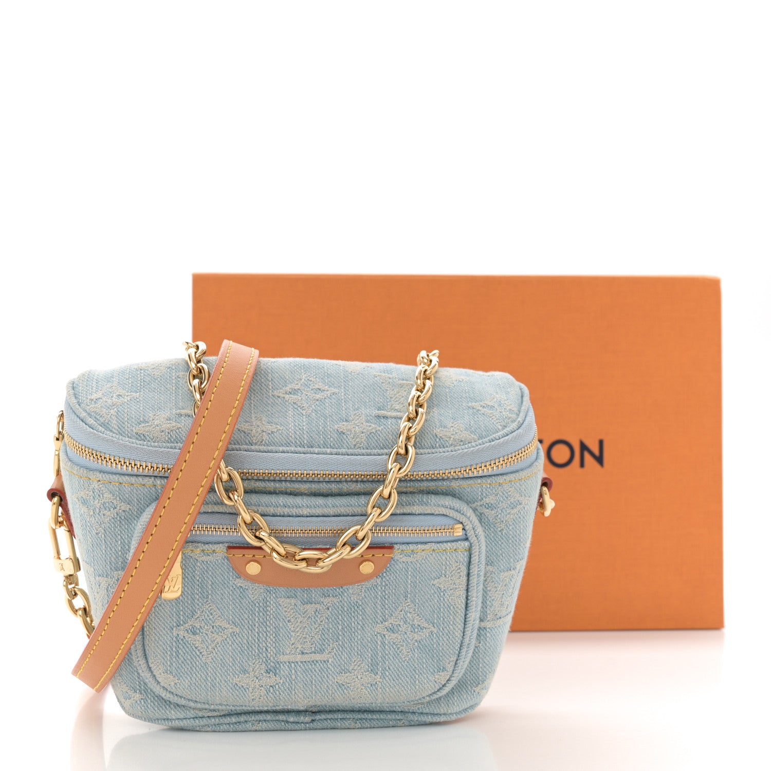 Louis Vuitton Monogram Denim Mini Bumbag Sky Blue 11 of 11