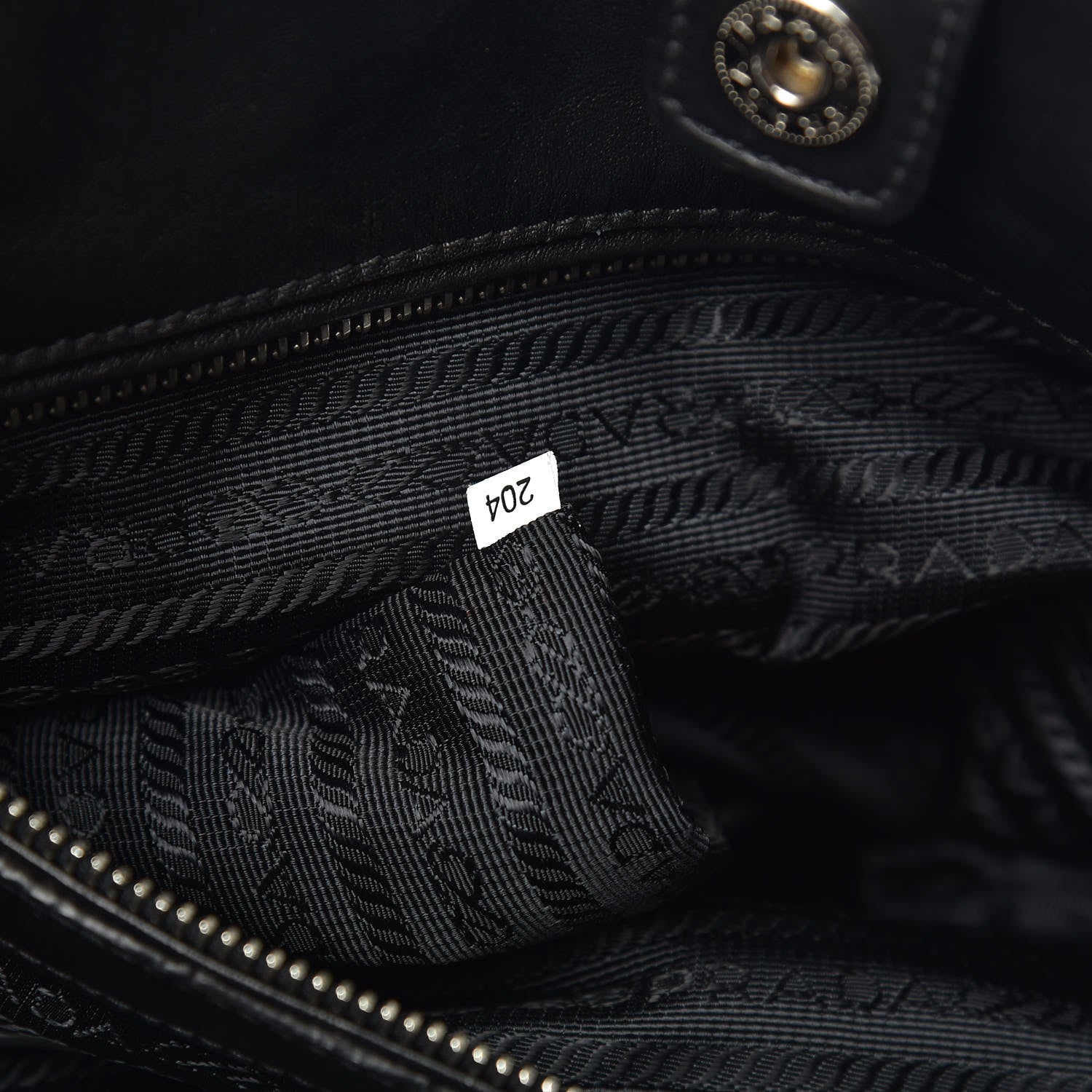 Prada Soft Calf Shopping Tote Black 7 of 13