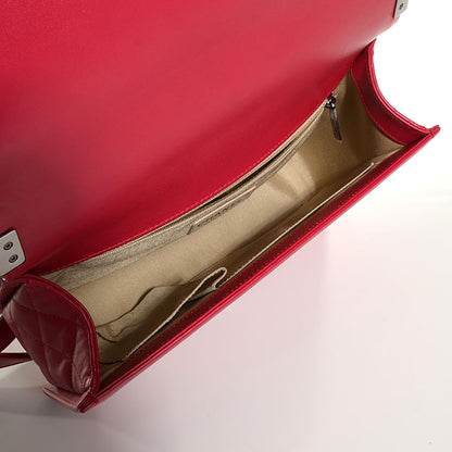 Chanel Calfskin Quilted New Medium Boy Flap Dark Pink 5 of 9