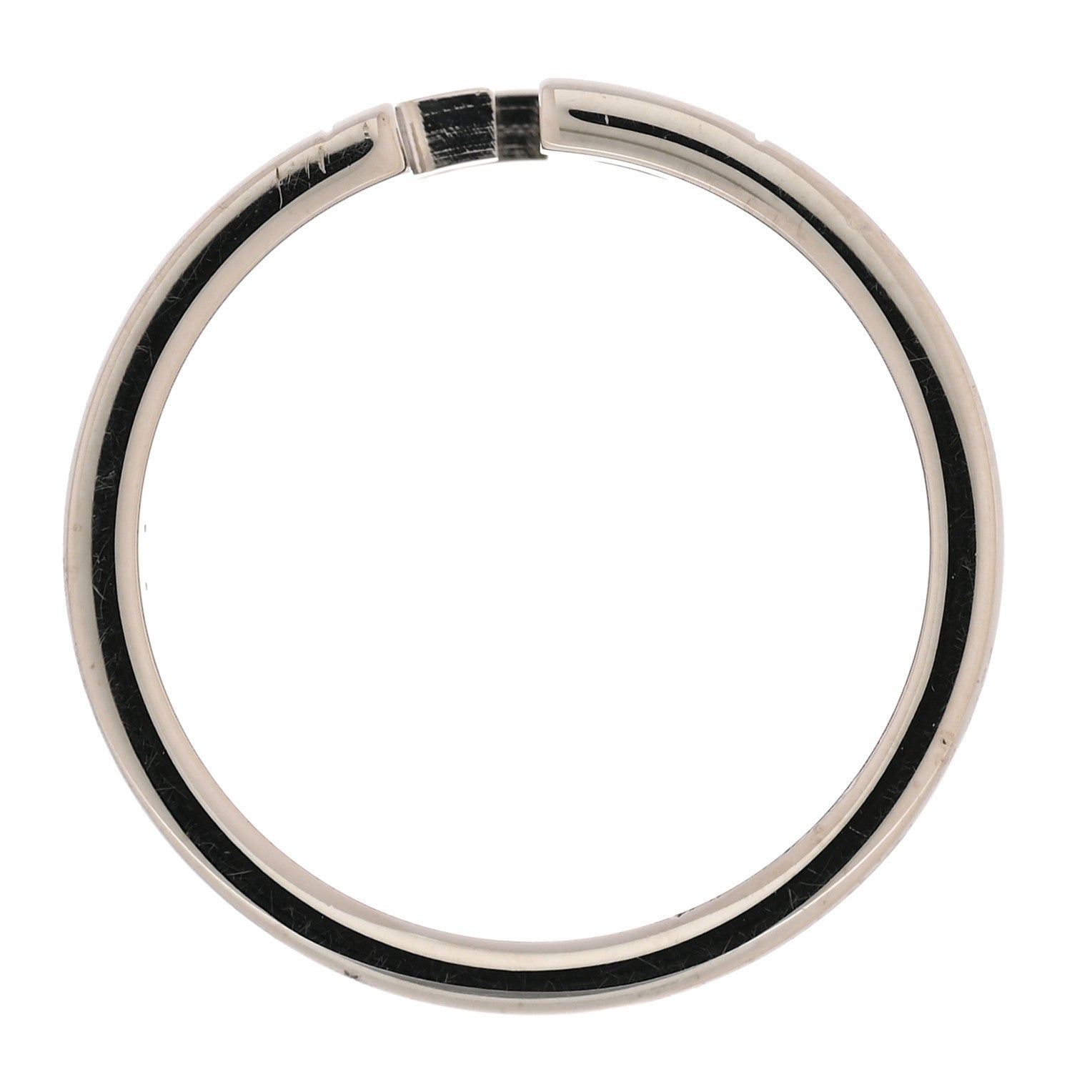 Fendi Metal FF Ring Orosoft M 63 10.25 Silver 6 of 7
