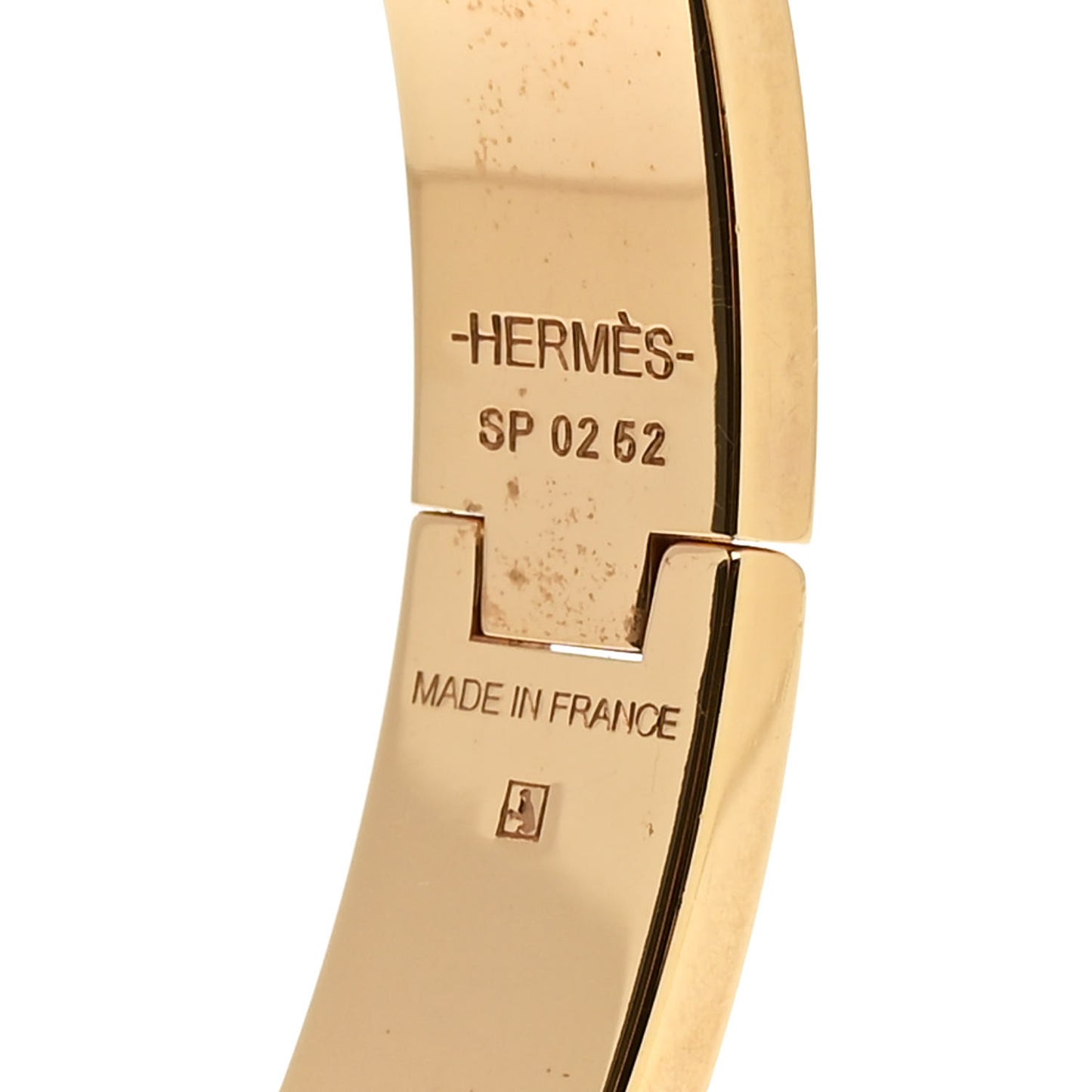 Enamel Narrow Clic Clac H Bracelet PM White