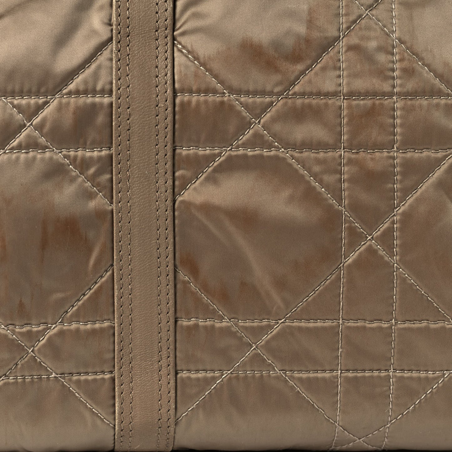 Nylon Cannage Shoulder Bag Beige
