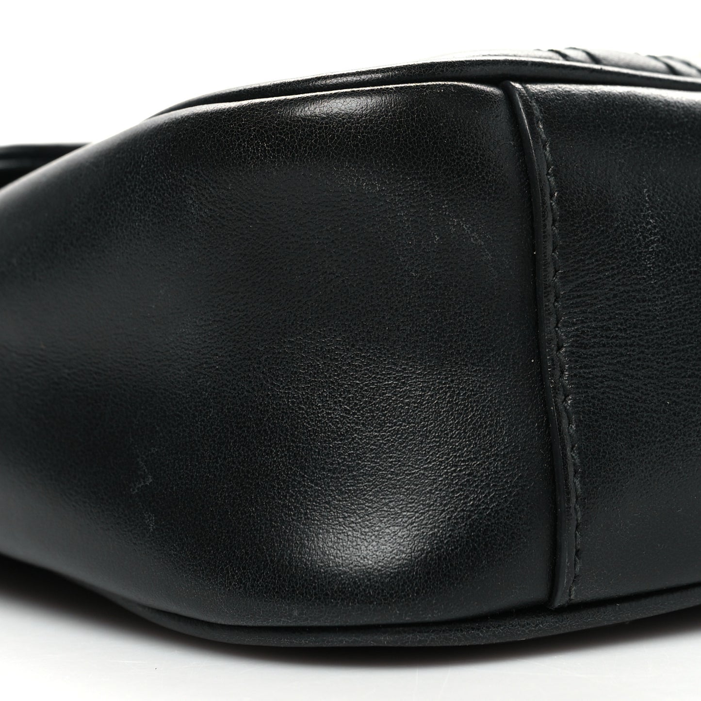 Calfskin Matelasse Small GG Marmont Shoulder Bag Black