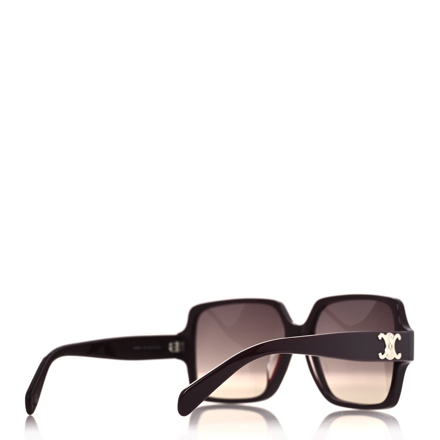 Celine Acetate Triomphe 16 Sunglasses CL40316U Shiny Bordeaux 4 of 8