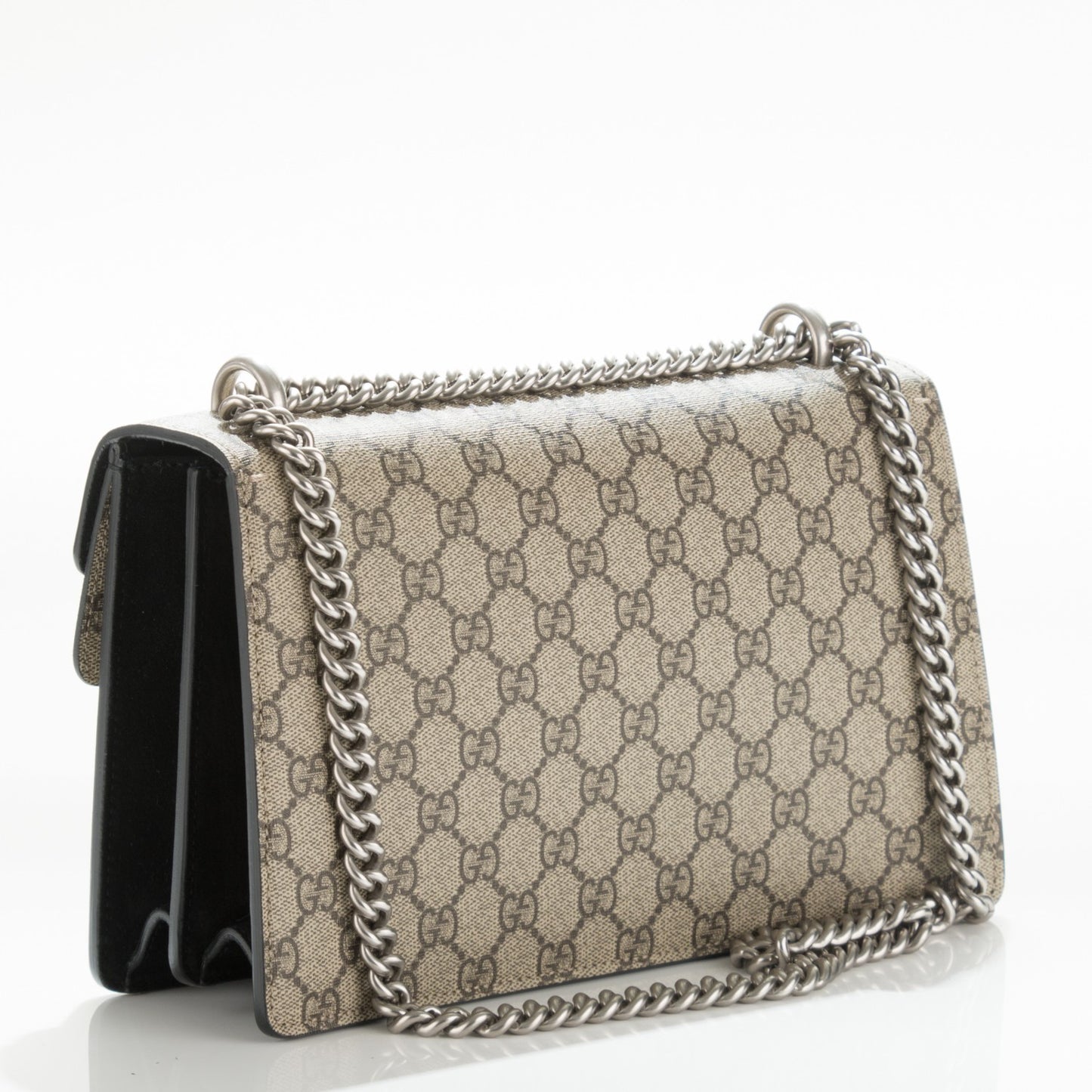 GG Supreme Monogram Small Dionysus Shoulder Bag Black