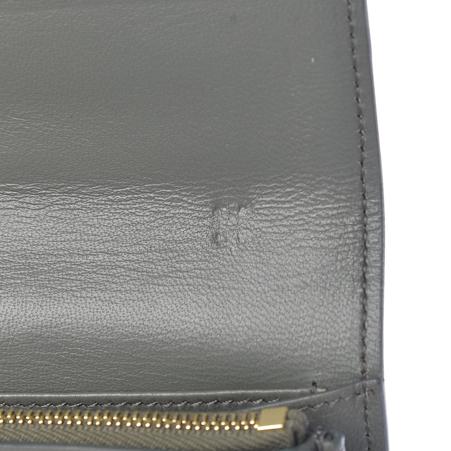 Smooth Calfskin Compact Wallet Smoke