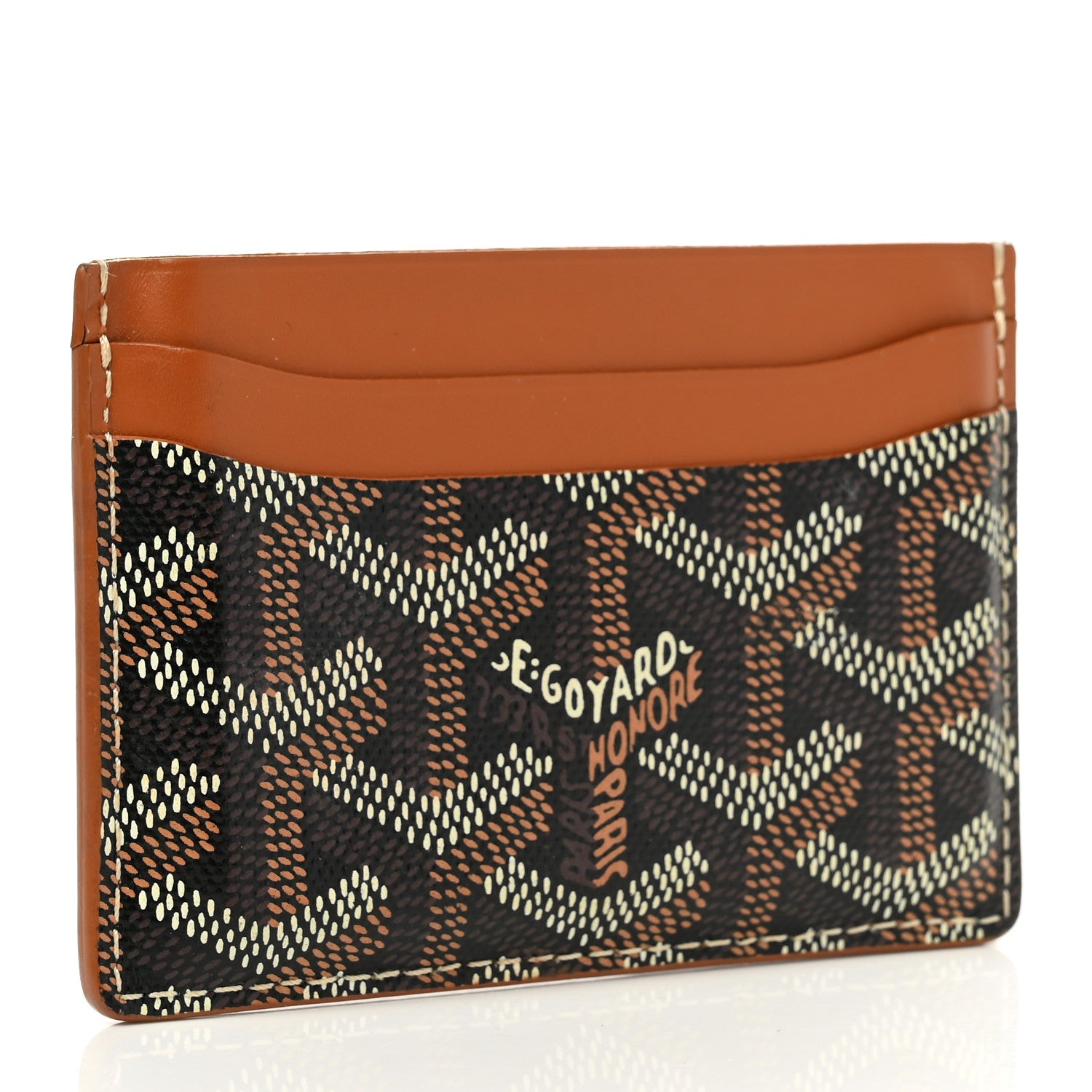 Goyard Goyardine Saint Sulpice Card Holder Black Gold 3 of 8