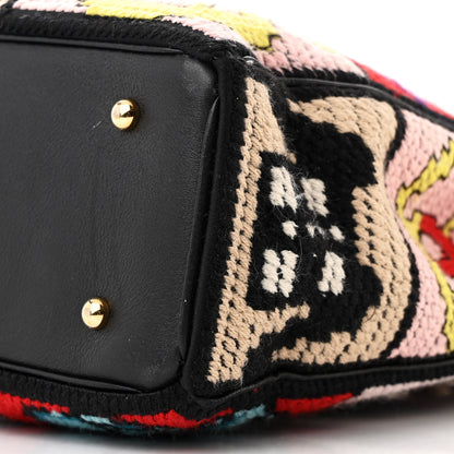 Chanel Needlepoint Precious Symbols Shoulder Bag Black 10 of 11