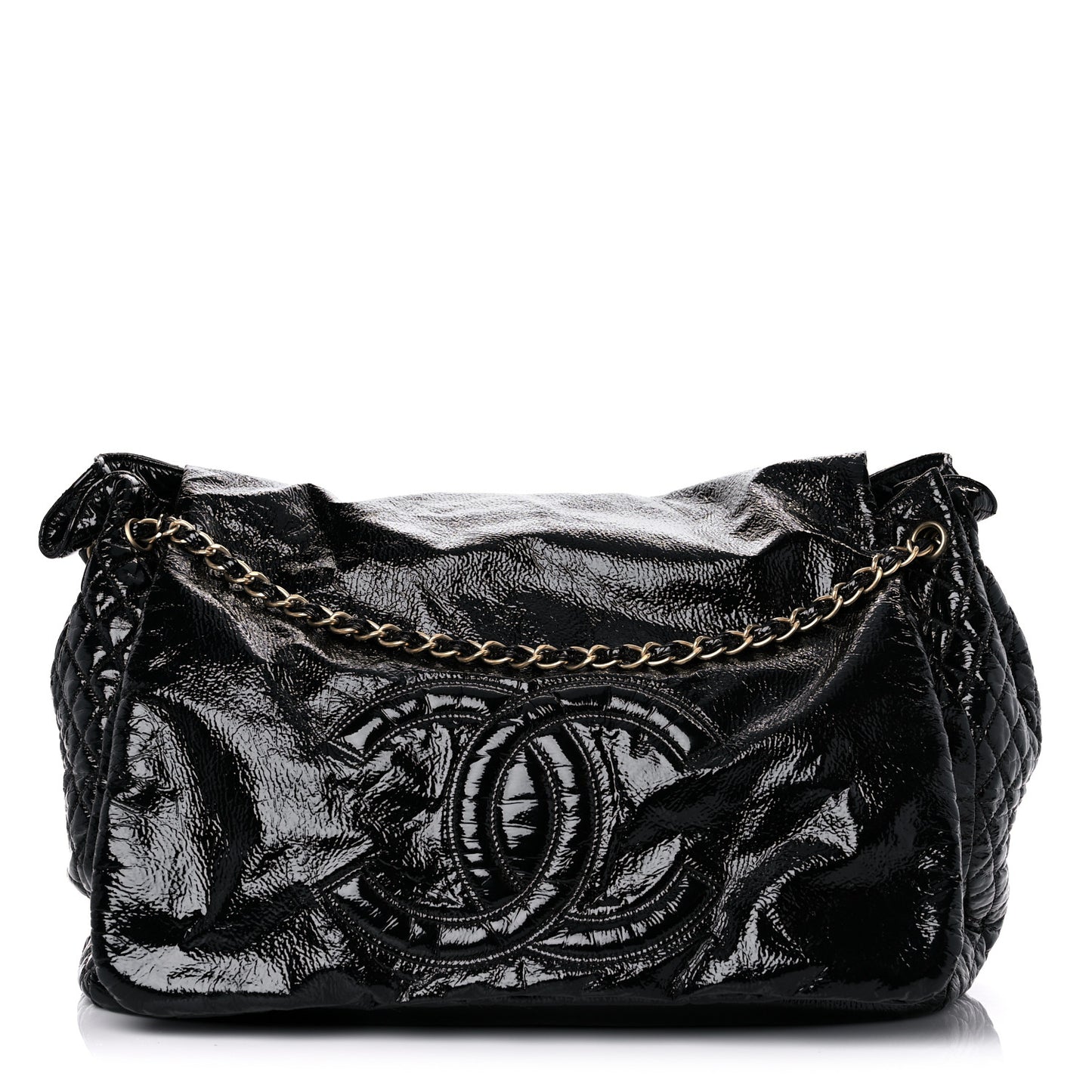Vinyl XL Rock and Chain Flap Black
