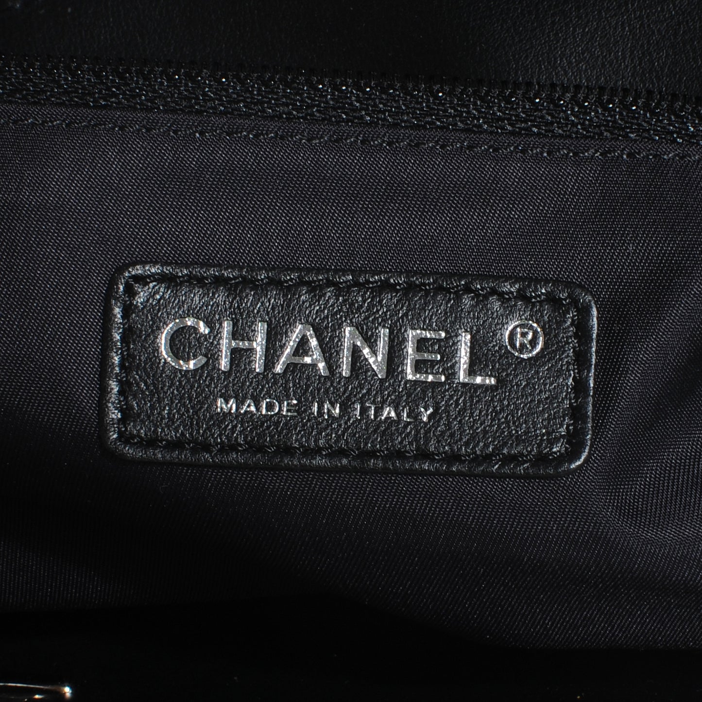 Coated Canvas Large Paris Biarritz Tote Black