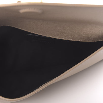 Saint Laurent Grain De Poudre Uptown Pouch Dark Beige 5 of 7