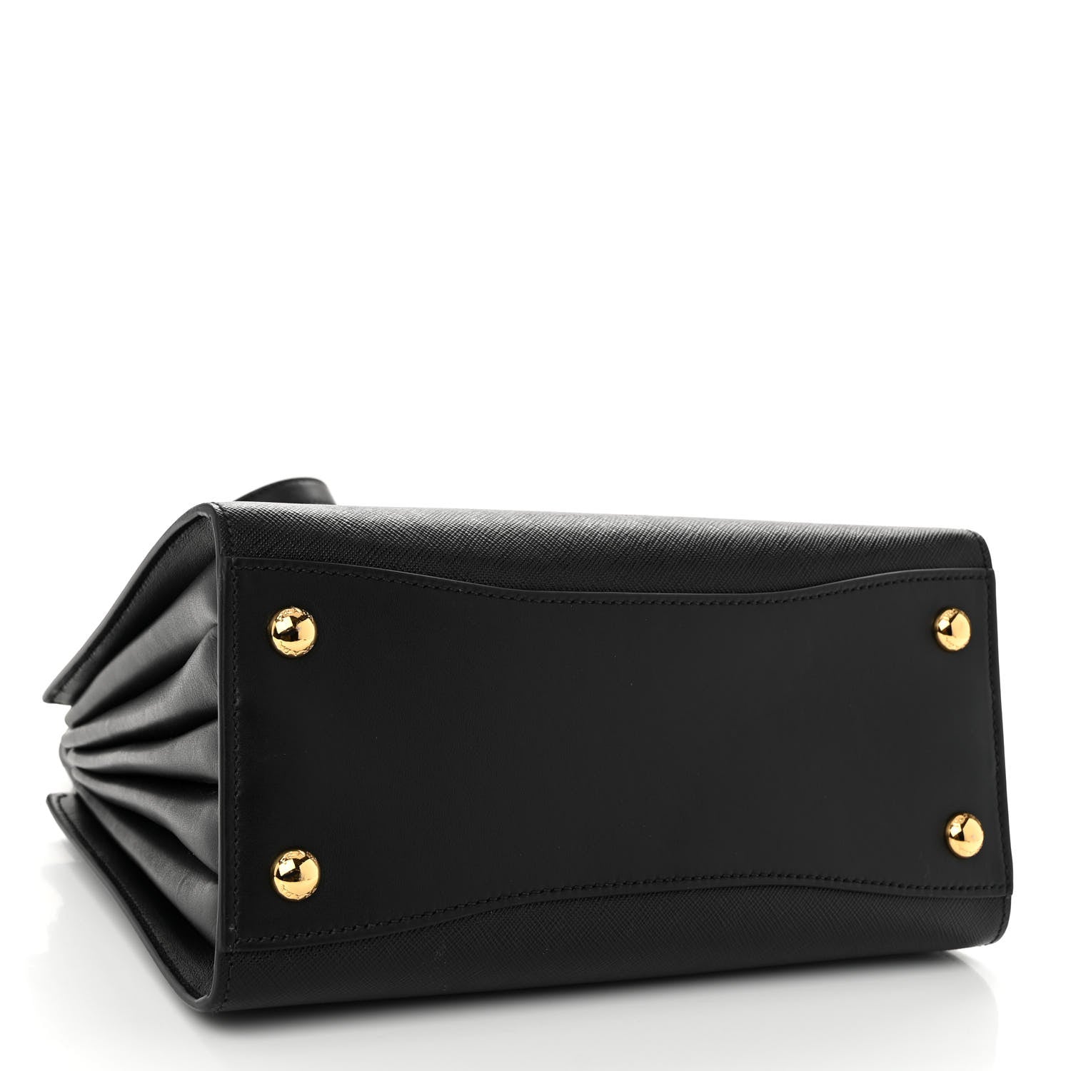 Prada Saffiano City Calfskin Bibliothèque Top Handle Black 4 of 9