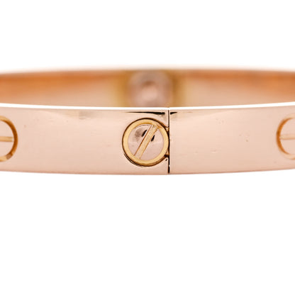 Cartier 18K Pink Gold LOVE Bracelet 17 4 of 8