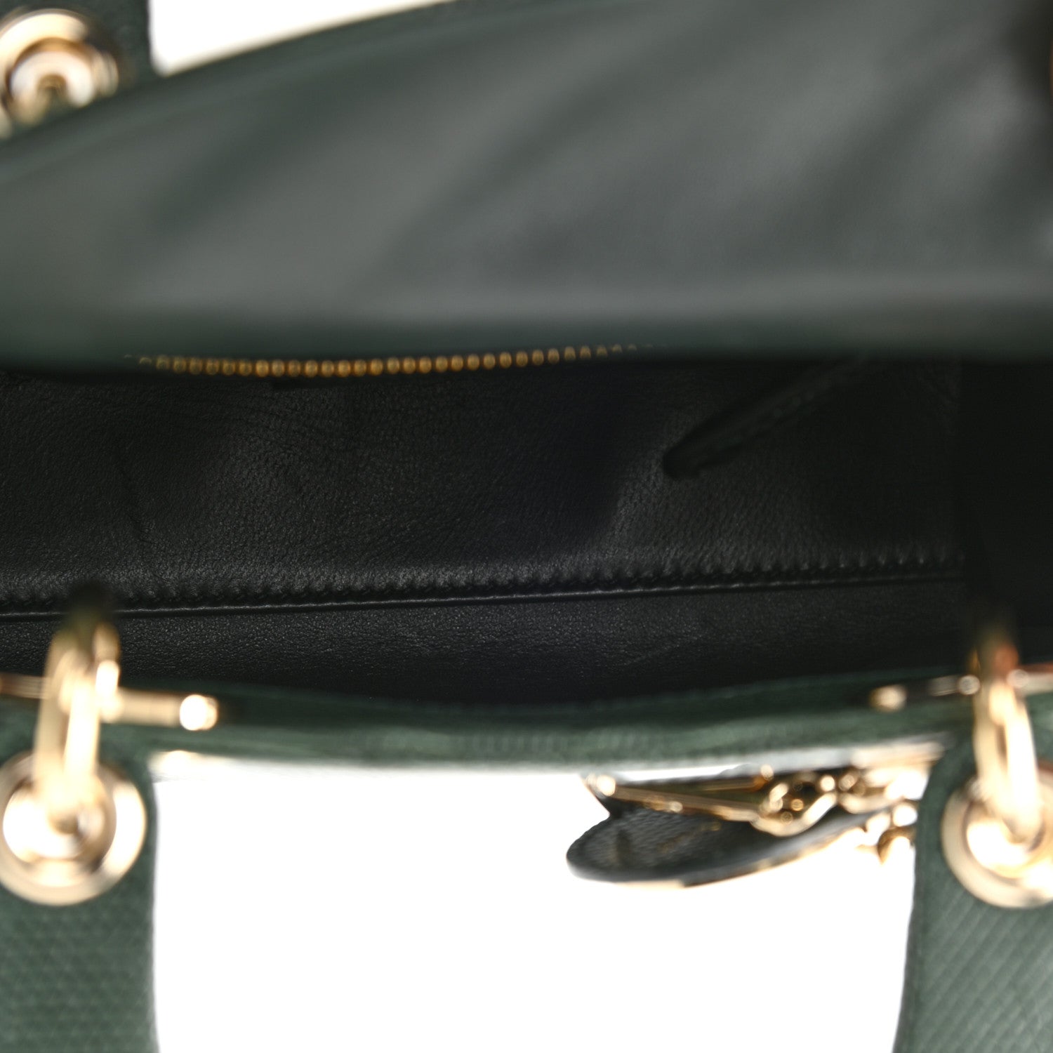 Christian Dior Lizard Mini Lady Dior Green 6 of 8