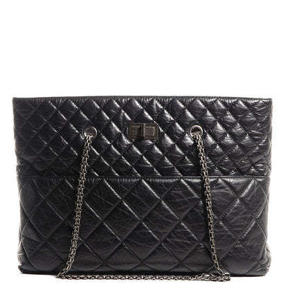 Chanel Aged Calfskin Reissue 2.55 Tote Black 1 of 7